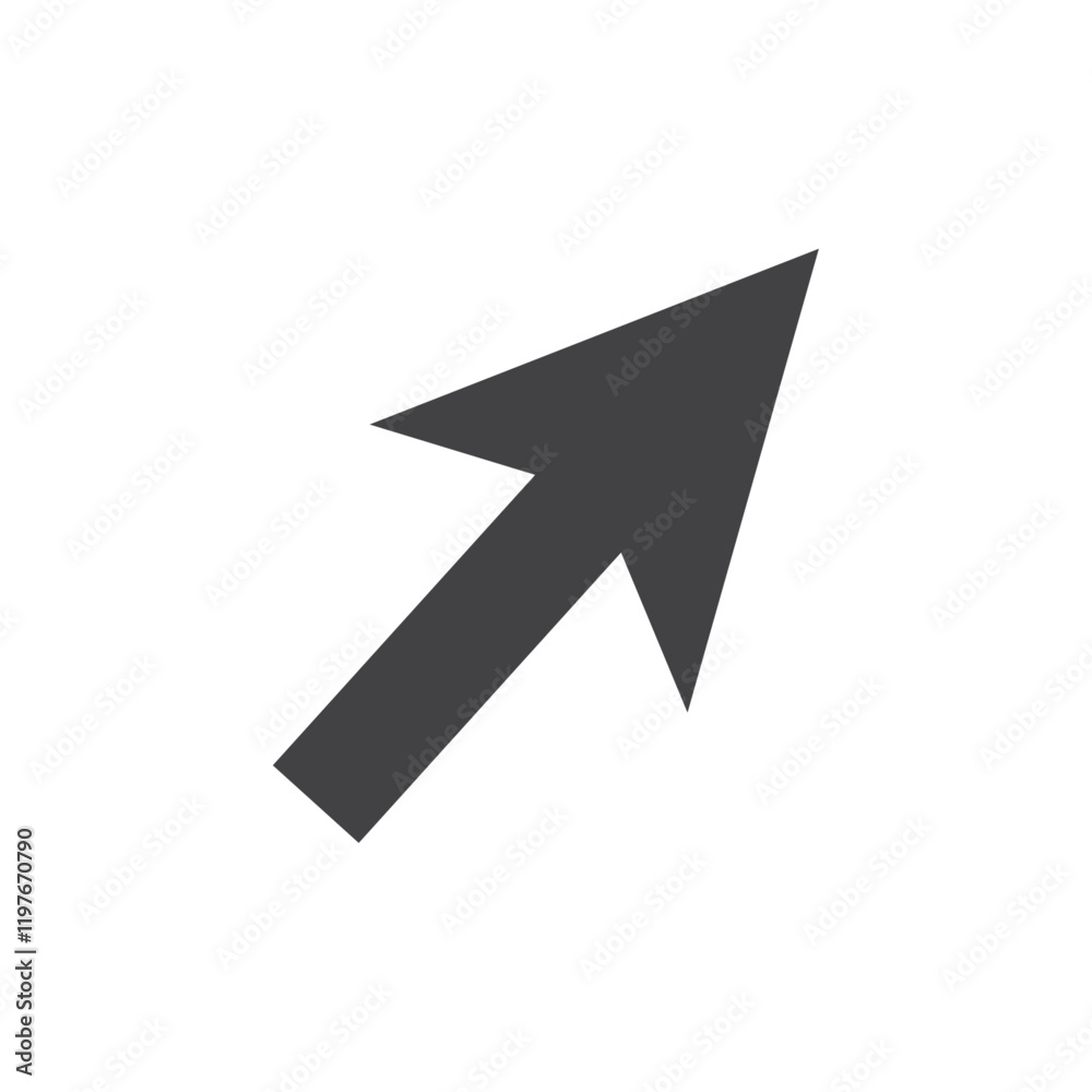 Cursor arrow icon Symbol mark in filled style Cursor arrow icon Symbol mark in filled style