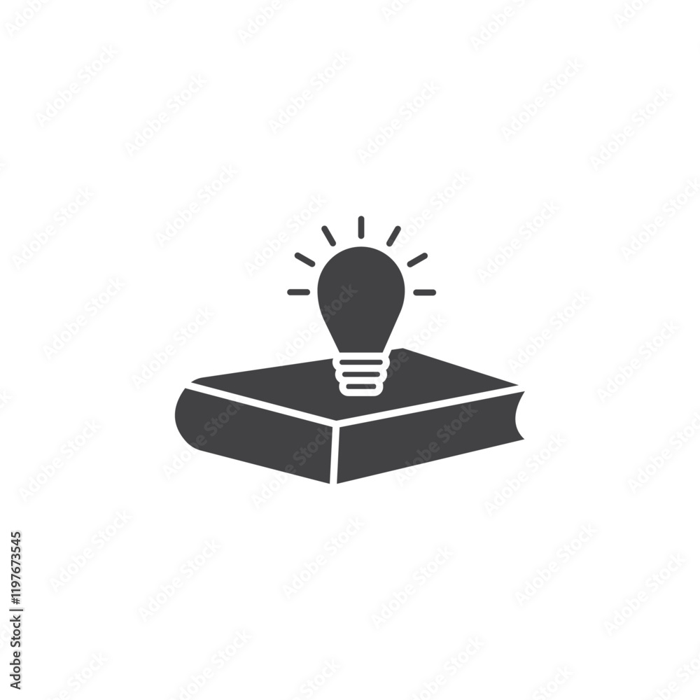 Knowledge icon Symbol mark in filled style Knowledge icon Symbol mark in filled style