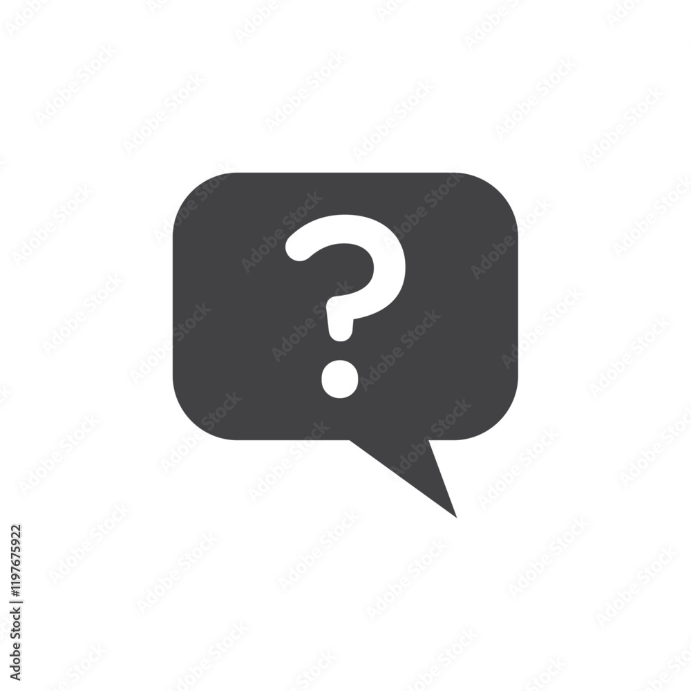 Question icon Symbol mark in filled style Question icon Symbol mark in filled style