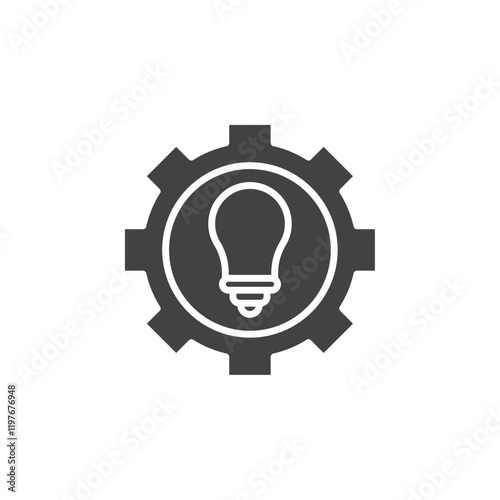 Solution icon Symbol mark in filled style