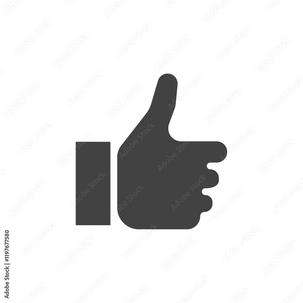 Thumb icon Symbol mark in filled style Thumb icon Symbol mark in filled style