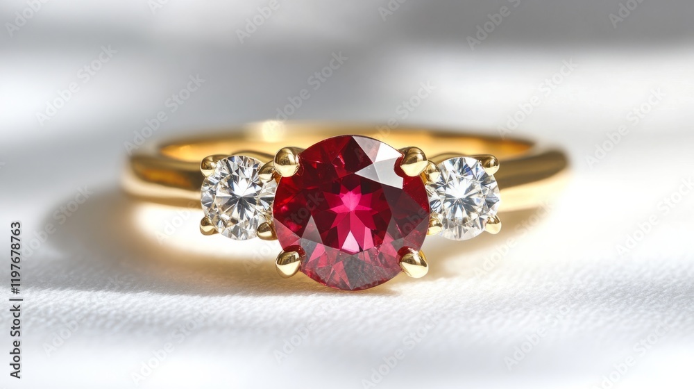 ring with diamonds and ruby generative ai ring with diamonds and ruby generative ai