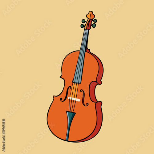 cello vector art