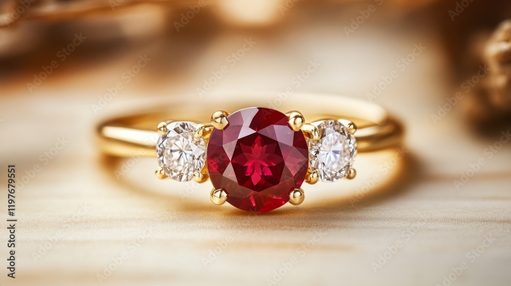 ring with diamonds and ruby generative ai ring with diamonds and ruby generative ai