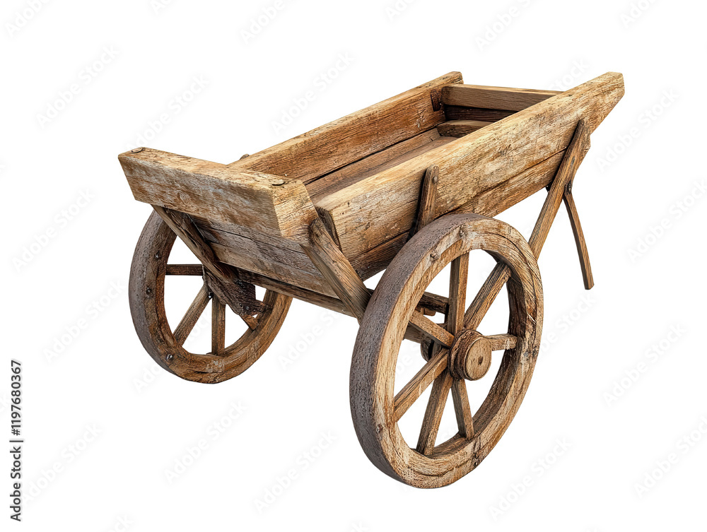 A rustic wooden wheelbarrow, perfect for gardening or landscaping projects, showcasing craftsmanship and vintage charm. A rustic wooden wheelbarrow, perfect for gardening or landscaping projects, showcasing craftsmanship and vintage charm.
