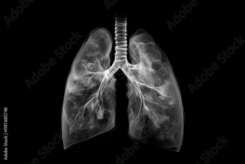 Imaging the human lung with chronic obstructive disease, the concept of health and disease photo