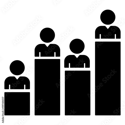 polling statistics icon chart	
