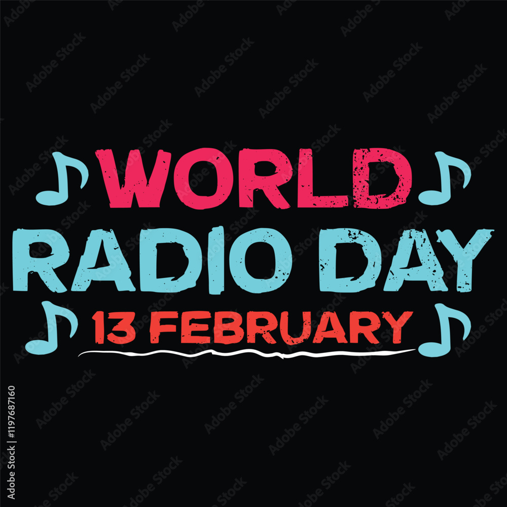 world radio day t-shirt, banner, design vector typography design new world radio day t-shirt, banner, design vector typography design new