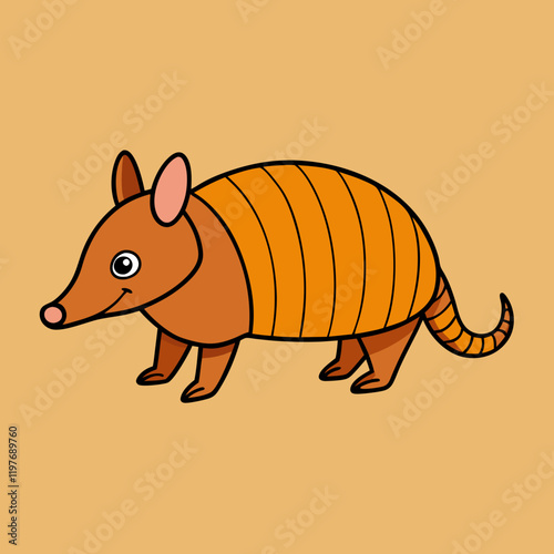 vector illustration of a cartoon squirrel
