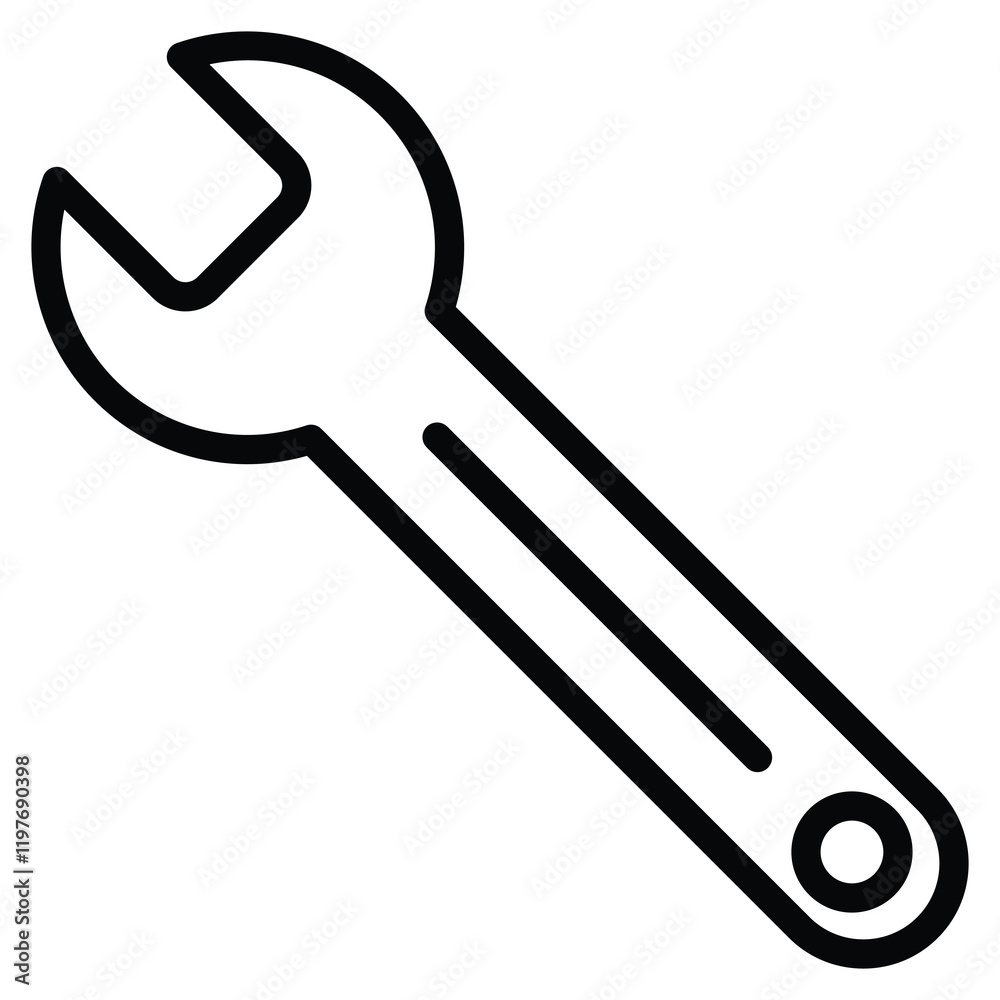 Tool icon line vector illustration Tool icon line vector illustration