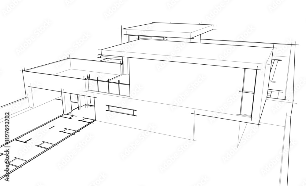abstract architecture sketch abstract architecture sketch
