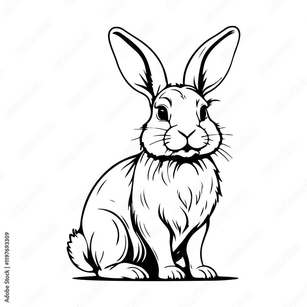 Obraz premium rabbit icon design image