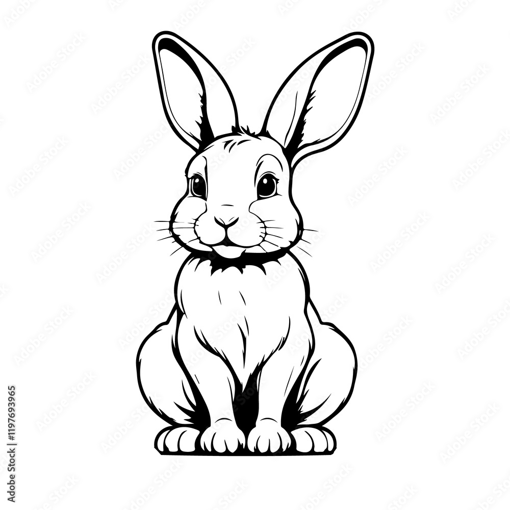 Obraz premium rabbit icon design image