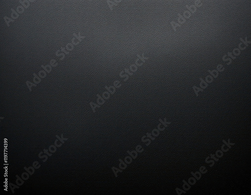 Textured Black Grainy Powder-Coated Metal Surface - Rough Dark Background