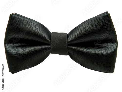 Elegant Black Bow Tie Formal Accessory Men s Fashion Close up Studio Shot photo