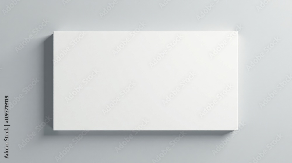 A Clean White Rectangular Canvas on a Light Gray Background, Perfect for Design Mockups and Presentations A Clean White Rectangular Canvas on a Light Gray Background, Perfect for Design Mockups and Presentations