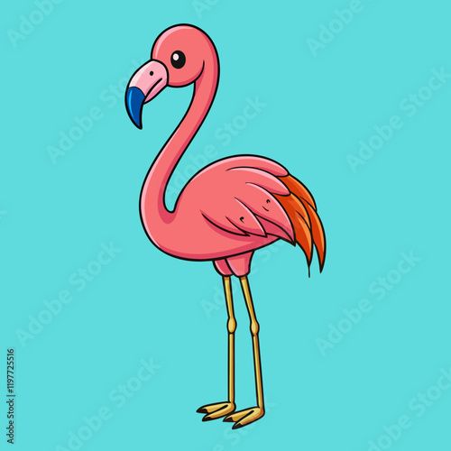 illustration of a flamingo