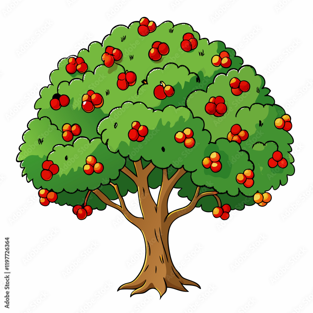 hawthorn tree with fruit