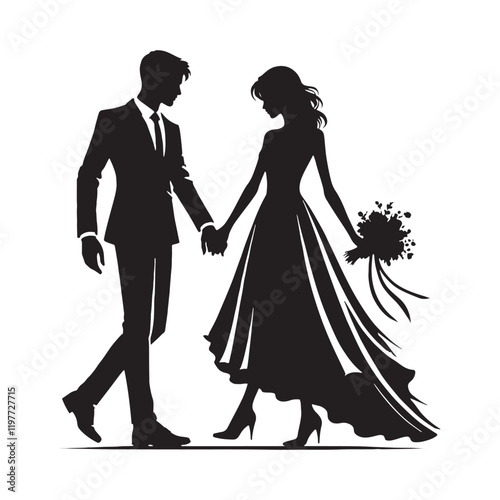 Wallpaper Mural Holding hand couple silhouette for innovative media designs - Holding hand couple vector, Holding hand couple illustration - Valentine silhouette

 Torontodigital.ca