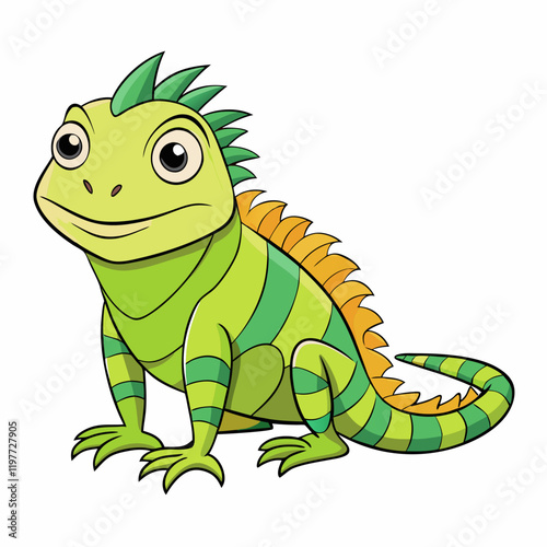 iguana cartoon vector