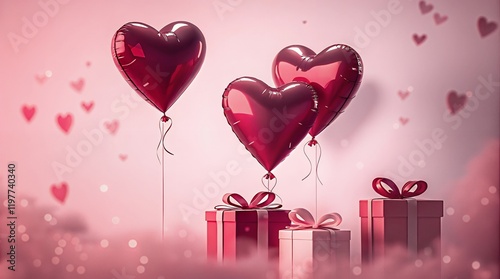 Romantic Valentine s Day Heart Balloons Gifts