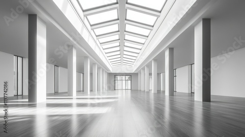 Spacious Atrium Interior with Natural Light