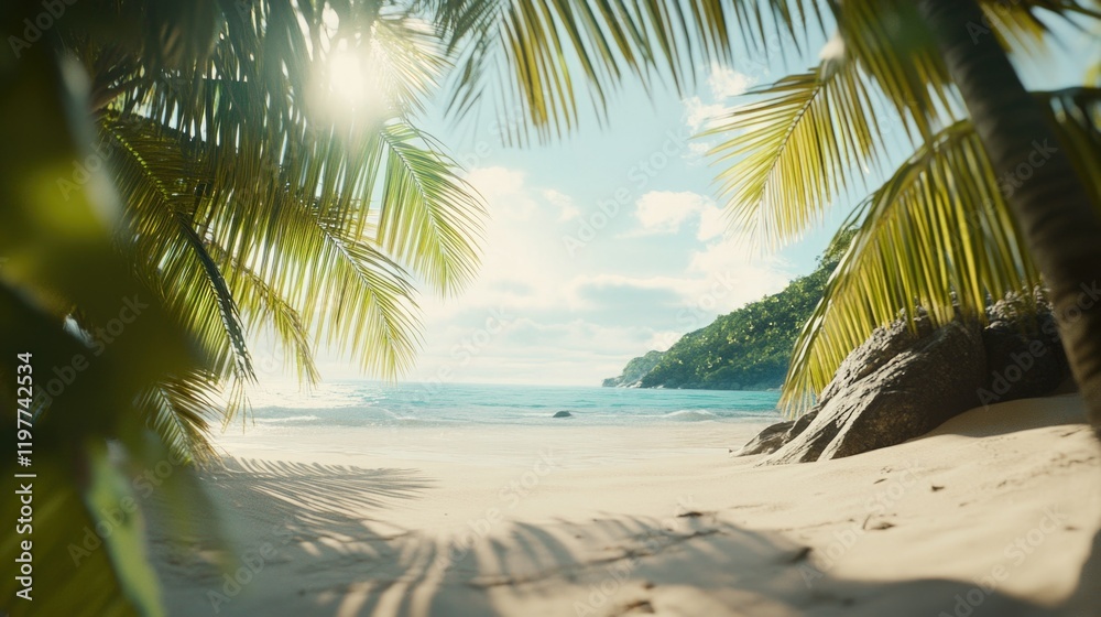 Obraz premium Serene Beach Paradise