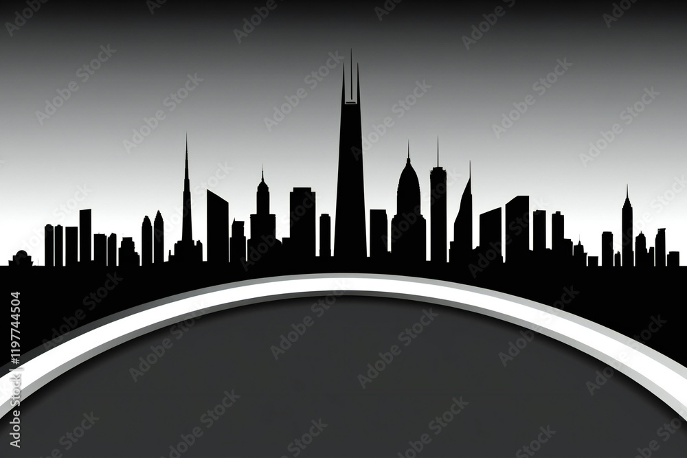 Fototapeta premium Silhouette City best Image