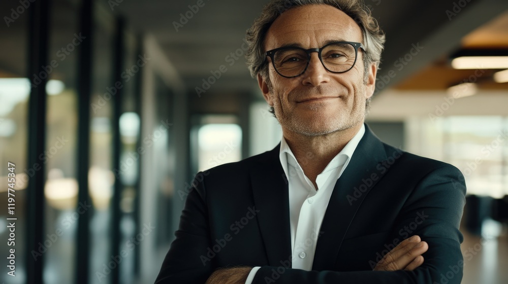 Fototapeta premium Confident Man in Suit
