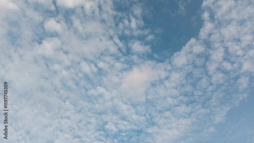 4K Time-Lapse of Blue Sky with Clouds and Sun. 4K Time-Lapse of Blue Sky with Clouds and Sun.