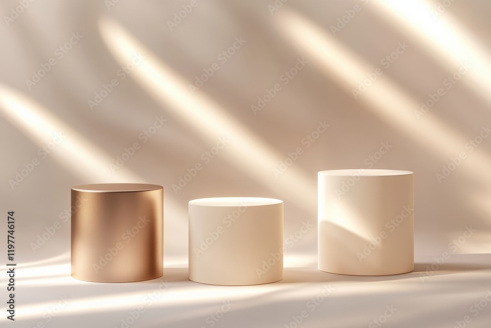 Three Cylindrical Displays with Sunlight Three Cylindrical Displays with Sunlight
