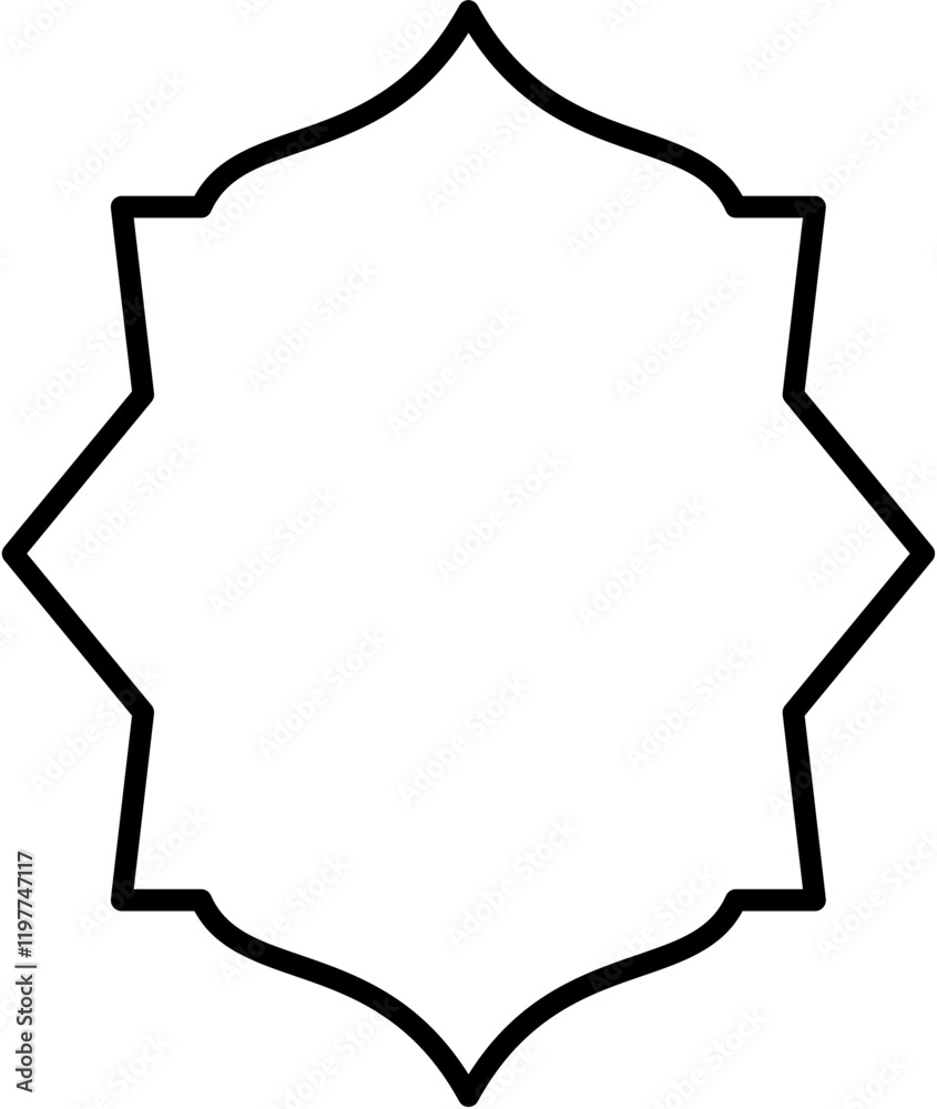 islamic decorative shape black out line, suitable for ramadan eid mubarak islamic decorative shape black out line, suitable for ramadan eid mubarak