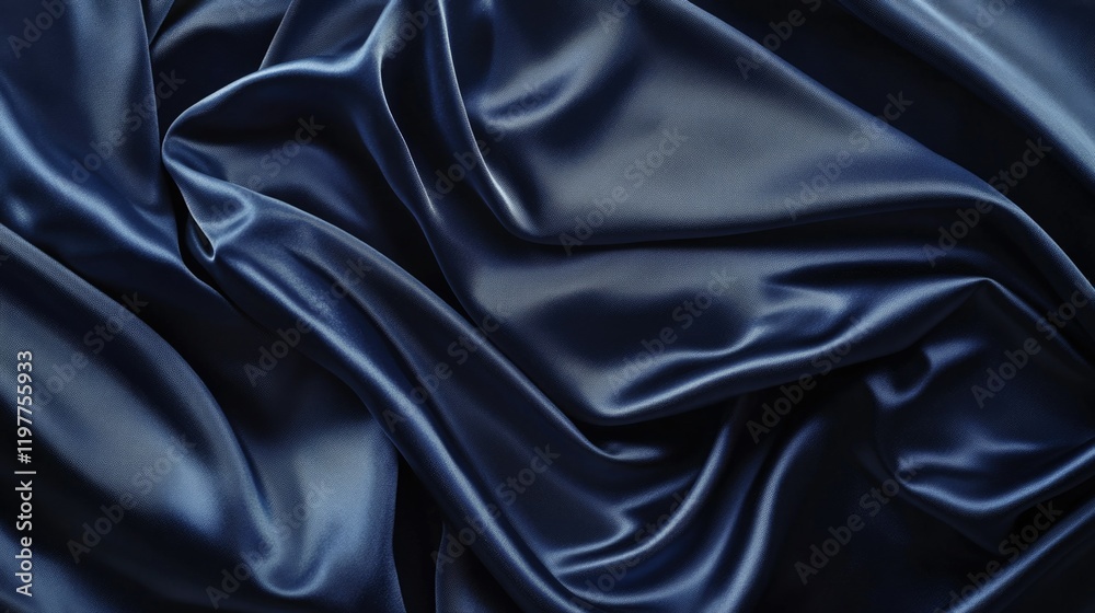 Fototapeta premium Velvety Textures: A Close-up View of Satin Fabric