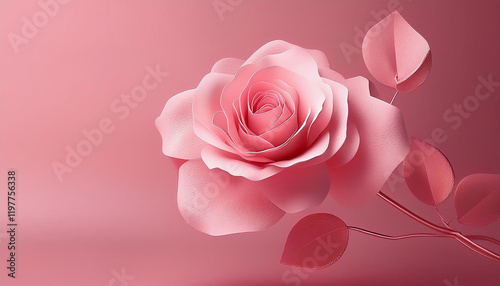 Obraz na płótnie A beautiful arrangement of pink roses on a soft pink background. The roses are in full bloom and have a delicate, almost papery quality. w salonie