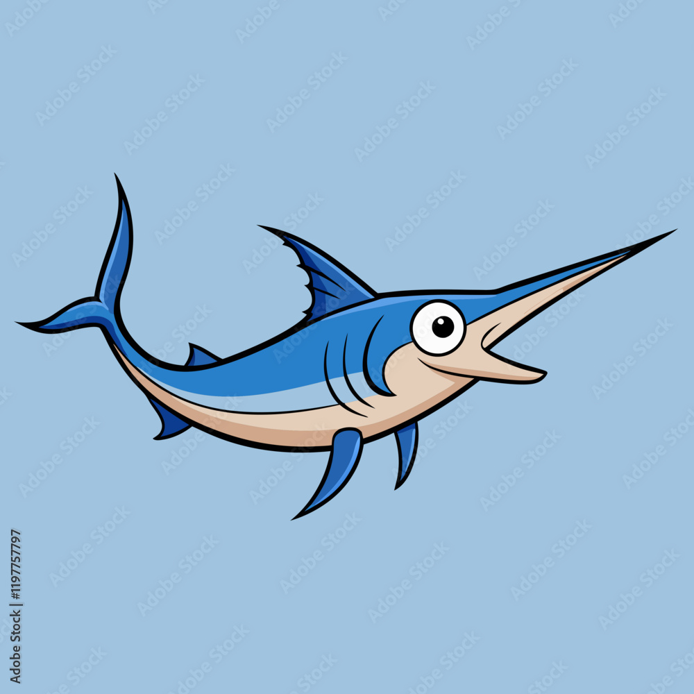 swordfish vector illustration swordfish vector illustration