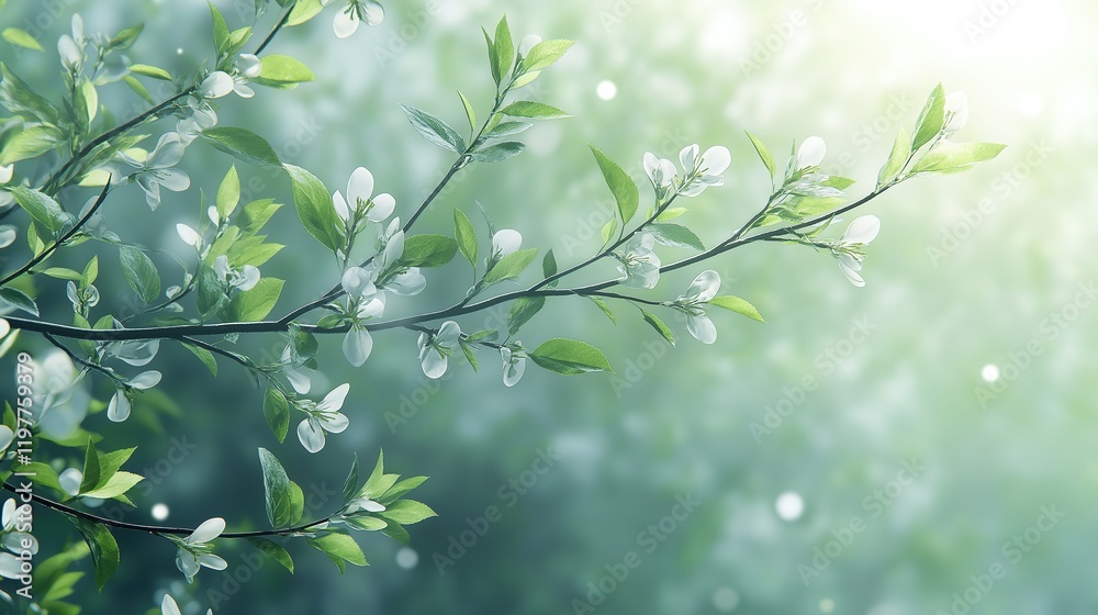 Delicate willow branches in fresh green, soft morning light, serene and minimalist Qingming Festival scene. Delicate willow branches in fresh green, soft morning light, serene and minimalist Qingming Festival scene.