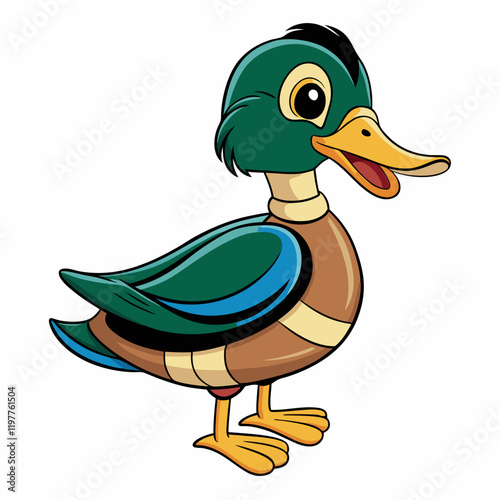 illustration of a wood duck
