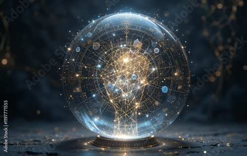 Mystic Crystal Ball Astrology Fortune Telling Image