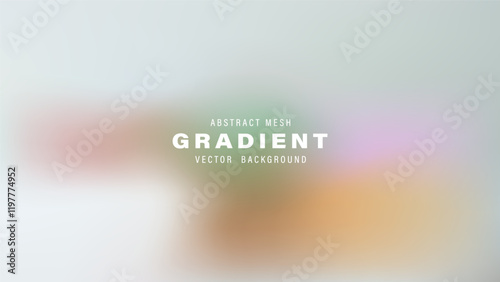 Abstract Mesh Gradient Vector Background Soft Pastel Colors Design
