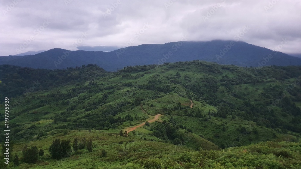 Fototapeta premium Caucasus mountains in Georgia - beautiful nature