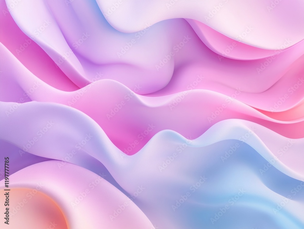 Obraz premium Abstract design of soft pastel colors with flowing lines.