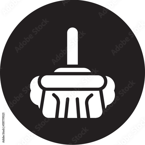 broom glyph icon