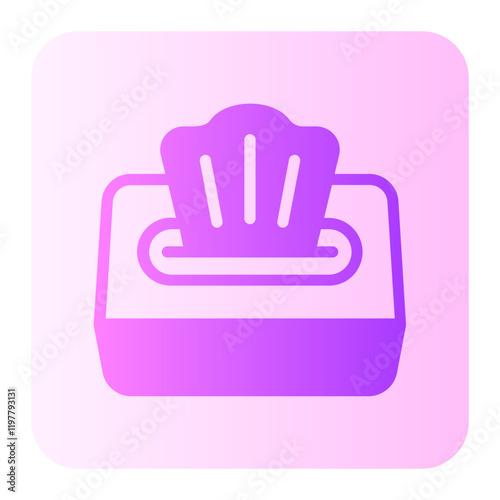 wet wipes gradient icon