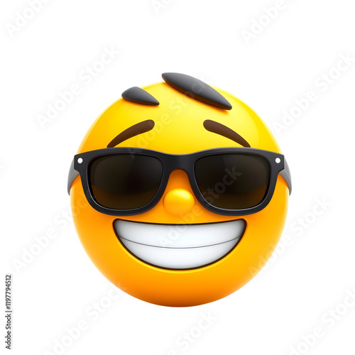 Laugh Emoji Face - 3D Illustration