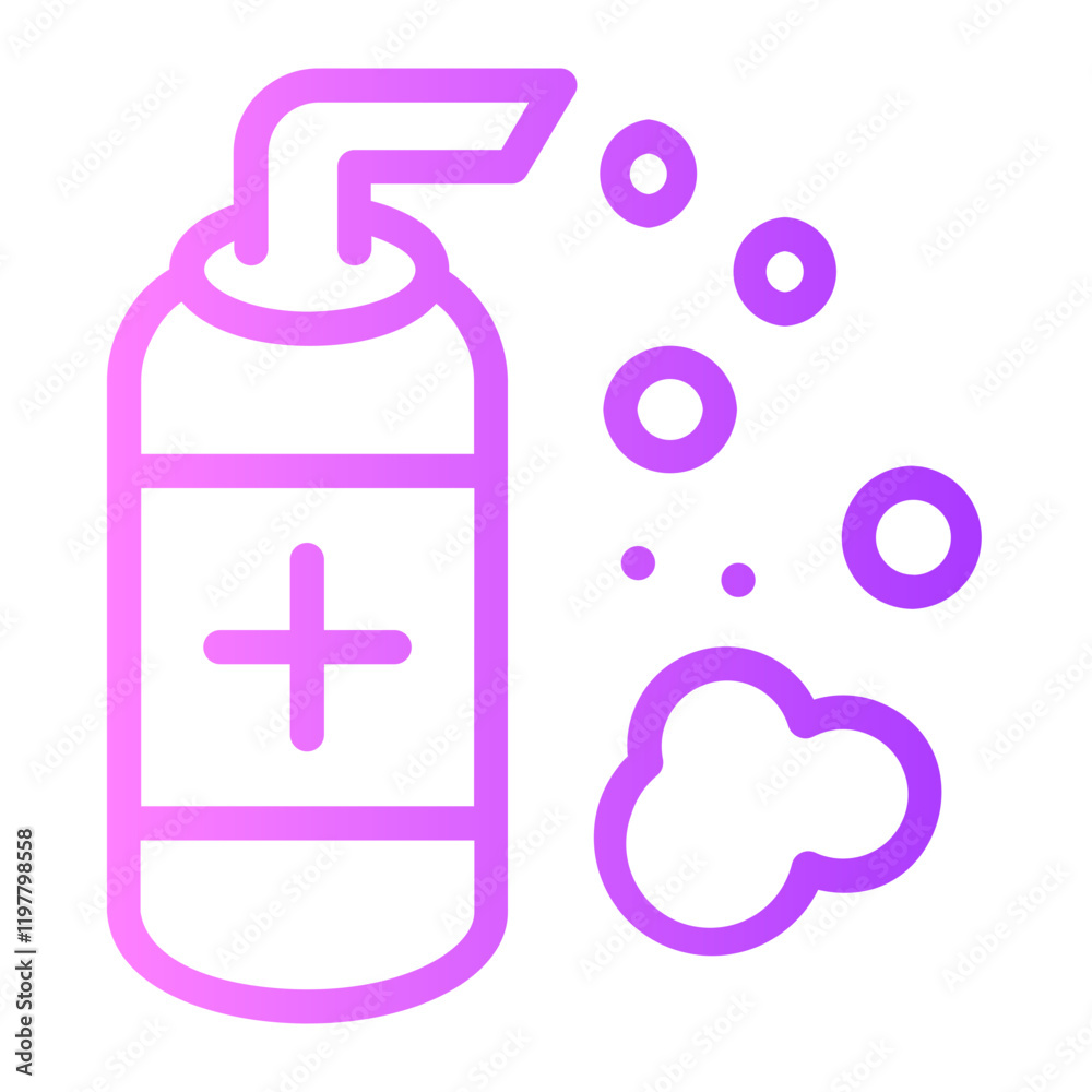 liquid soap gradient icon liquid soap gradient icon