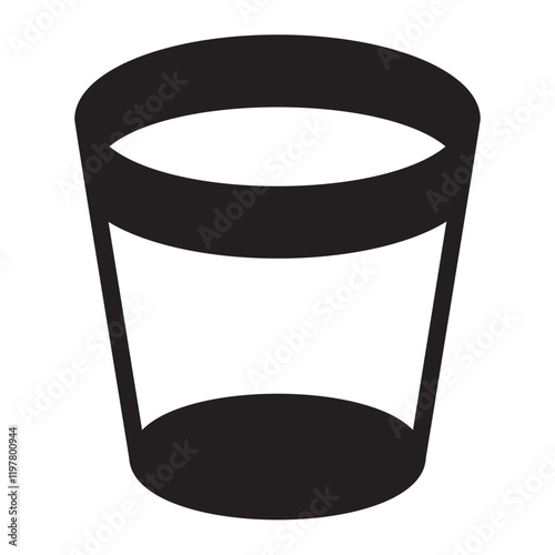 bucket glyph icon