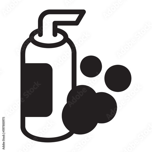 dish soap glyph icon