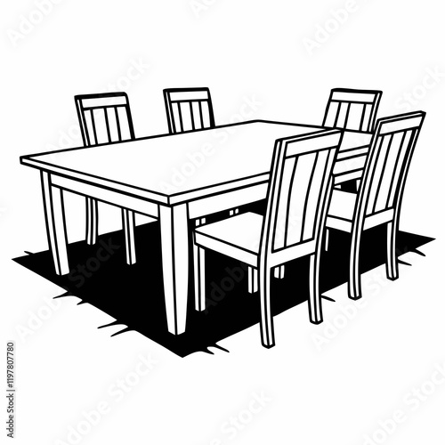 table and chairs