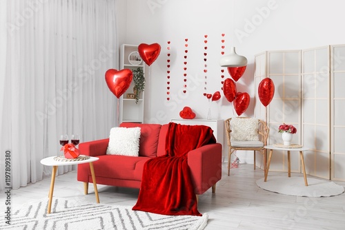 Interior of light living ro...