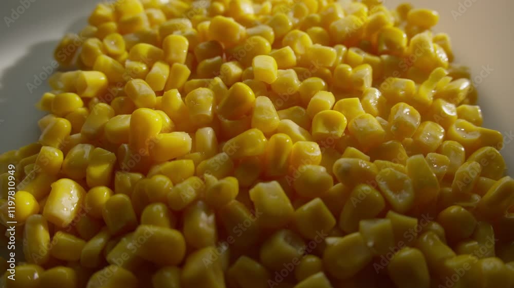Close-Up of Yellow Sweet Corn Kernels Close-Up of Yellow Sweet Corn Kernels